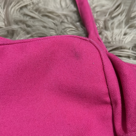 Victoria’s Secret Tote-Pink with Red Sequins-Canvas-Open Top-Guc - Picture 15 of 16